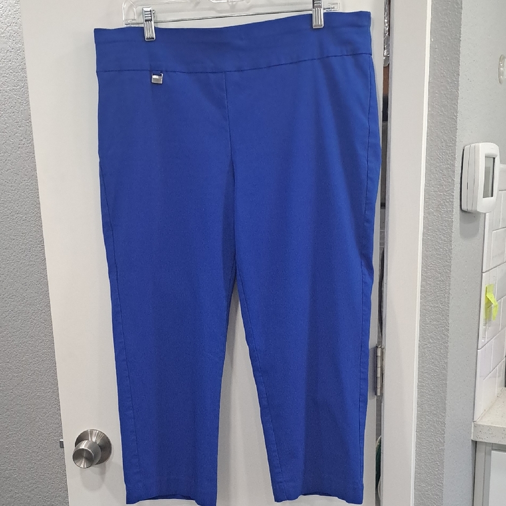 Alfani Royal Blue Capri's, Size 16W